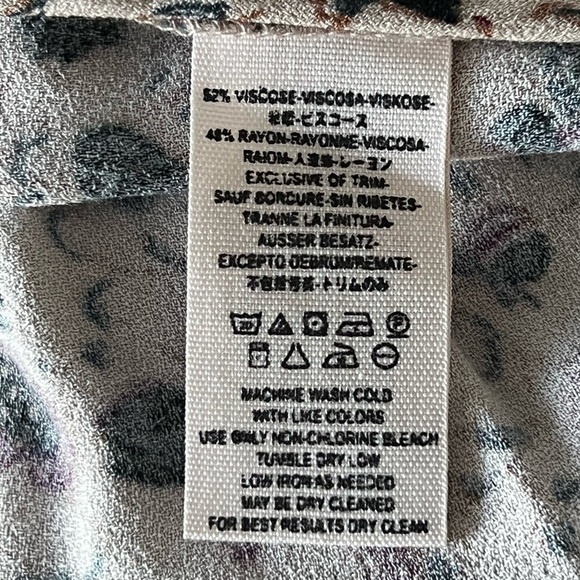 Free People Some Like It Hot Floral Boho Long Sleeve Flare Leg Jumpsuit Size 4 - Picture 13 of 13